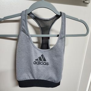 Adidas Gray Size Large Sports Bra